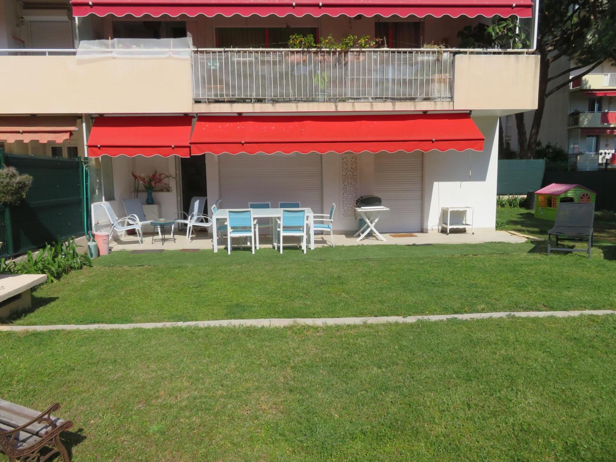 Superbe Rez De Jardin Dans Residence Au Calme Nice Exteriör bild